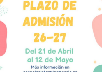 Abierto el plazo de admisión para las Escuelas Infantiles Municipales de Murcia