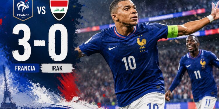 Francia impone su ley ante Irak al ganar 3-0 y ya está en los dieciseisavos del Mundial 2026