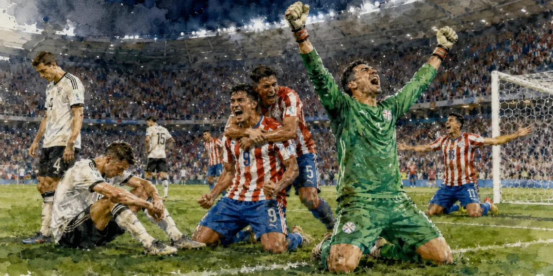 Paraguay pasa a octavos al vencer a Alemania en la tanda de penaltis