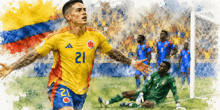 Colombia 1-0 República Democrática del Congo: Daniel Muñoz derriba el muro de Mpasi y clasifica a los cafeteros