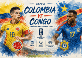 Colombia busca los octavos ante una República Democrática del Congo obligada a reaccionar