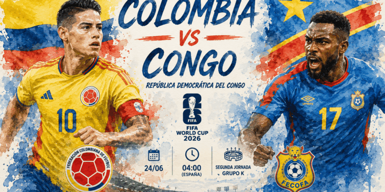 Colombia busca los octavos ante una República Democrática del Congo obligada a reaccionar