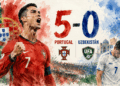 Portugal 5-0 Uzbekistán: Cristiano responde a las dudas con una exhibición y acerca a los lusos a octavos