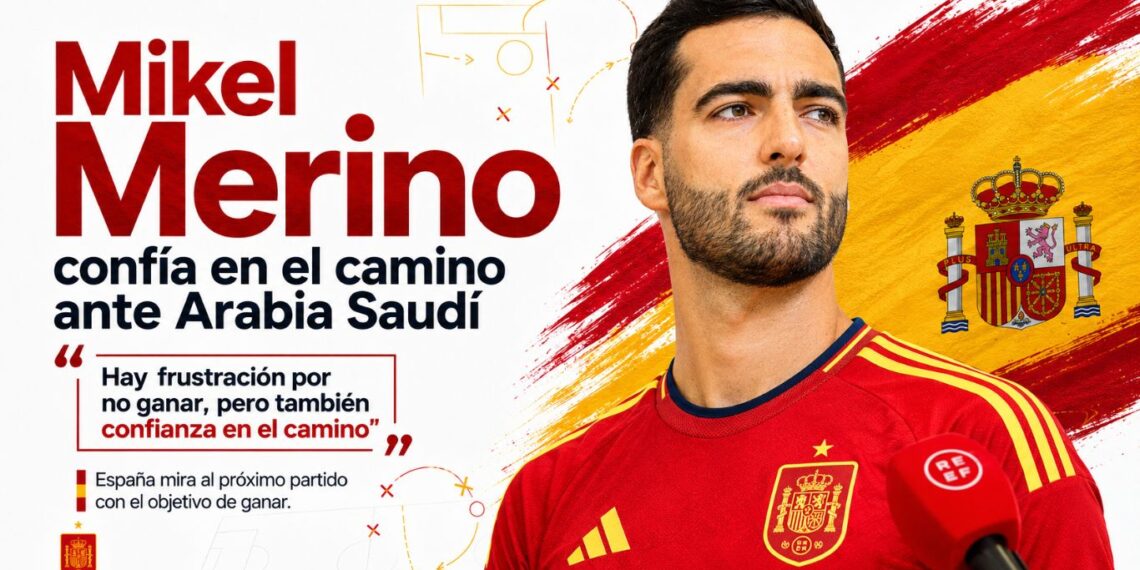 Mikel Merino da la cara por España en el Mundial