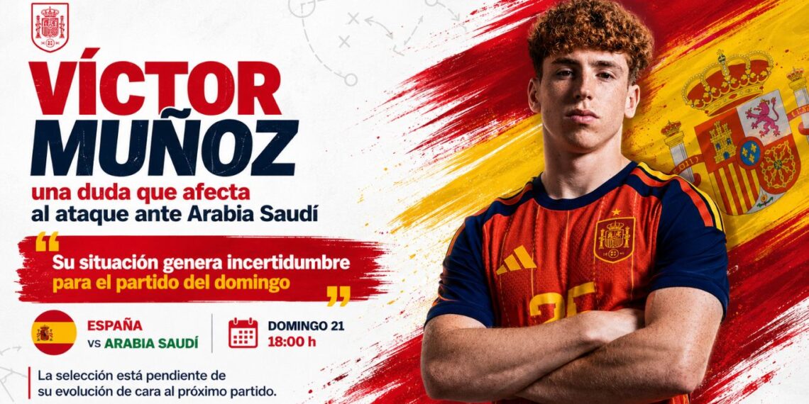 Víctor Muñoz duda de España contra Arabia Saudí