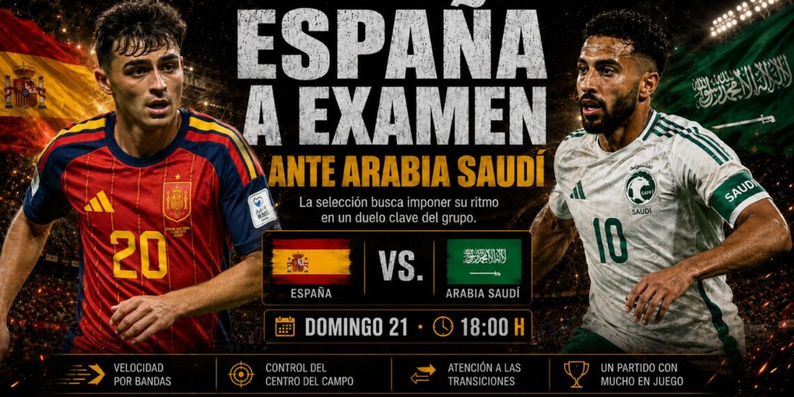 Previa España contra Arabia Saudí