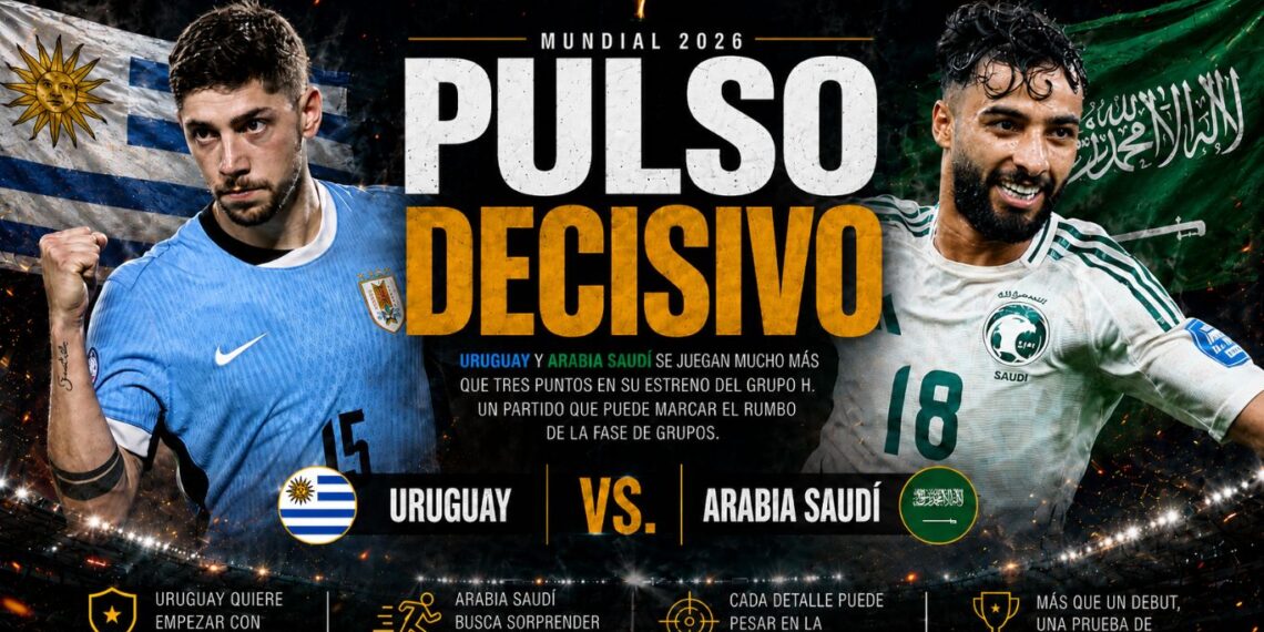 Arabia Saudía reta a Uruguay