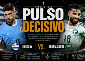 Arabia Saudía reta a Uruguay