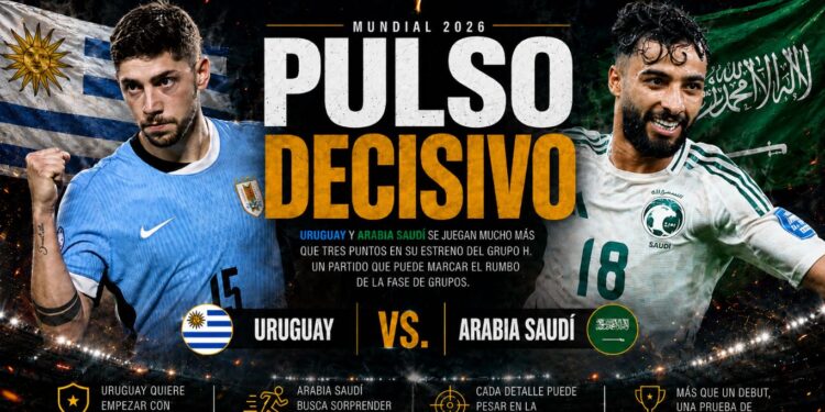 Arabia Saudía reta a Uruguay
