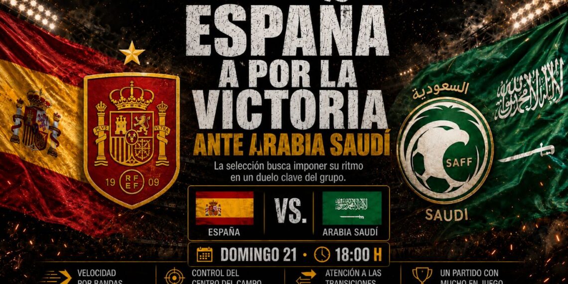 Previa España contra Arabia Saudí