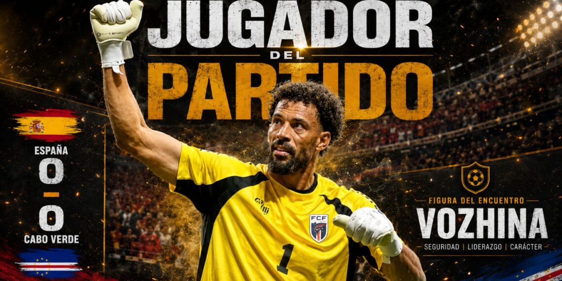 Vozhina jugador del partido ante España