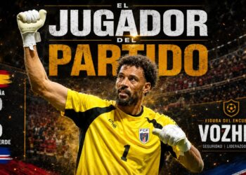 Vozhina jugador del partido ante España