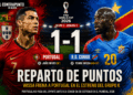Portugal no pasa del empate ante República Democrática del Congo y deja dudas en el Grupo K