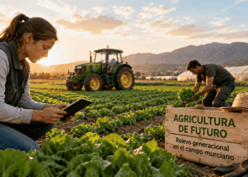 El relevo generacional en el campo murciano en 2026, un desafío clave para el futuro de la agricultura