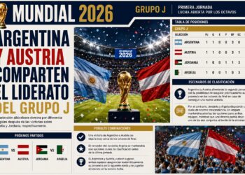 Argentina y Austria comparten el liderato del Grupo J tras la primera jornada
