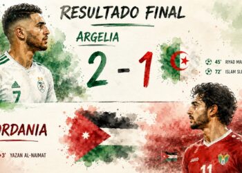 Argelia remonta ante Jordania y consigue una victoria decisiva en la Copa del Mundo de 2026