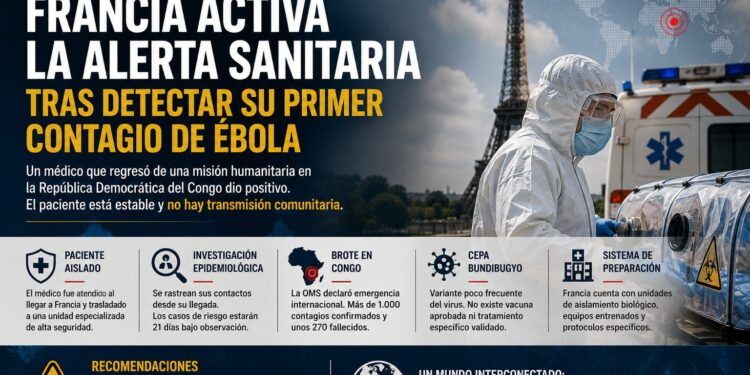 Francia activa la alerta sanitaria tras detectar su primer contagio de ébola