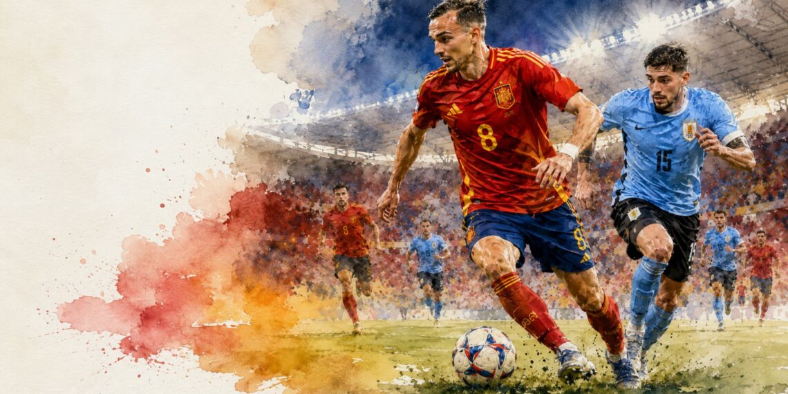 España contra Uruguay