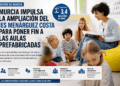 Murcia impulsa la ampliación del IES Menárguez Costa para poner fin a las aulas prefabricadas