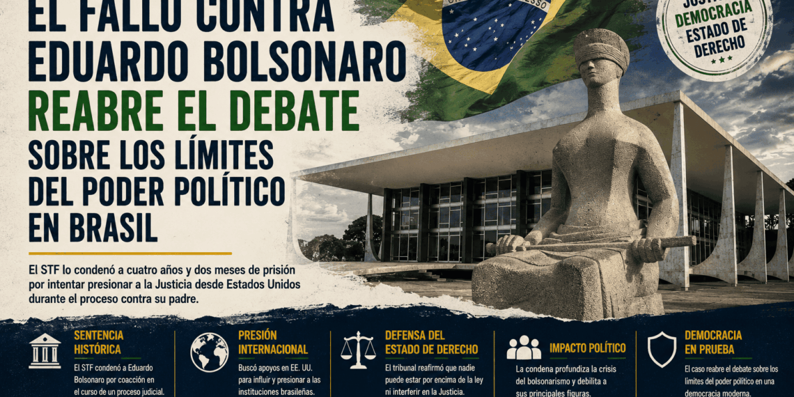 El fallo contra Eduardo Bolsonaro reabre el debate sobre los límites del poder político en Brasil