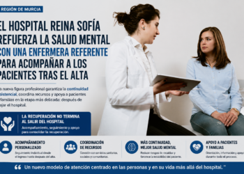 El Hospital Reina Sofía refuerza la salud mental con una enfermera referente para acompañar a los pacientes tras el alta
