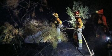 Conato de incendio forestal en Lorca extinguido en la diputación de Fontanares