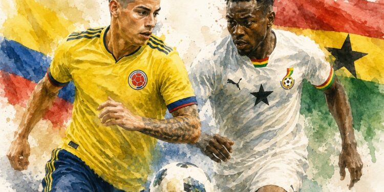 Colombia quiere confirmar su gran momento ante una Ghana que sueña con dar la sorpresa