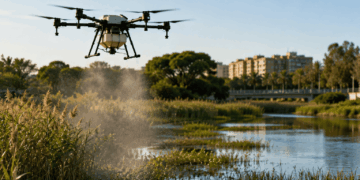 Murcia reduce en 2026 casi a la mitad las incidencias por mosquitos gracias al uso de drones y nuevas tecnologías