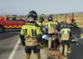 Un fallecido y un herido grave tras un choque entre un turismo y un camión en una carretera de Lorca