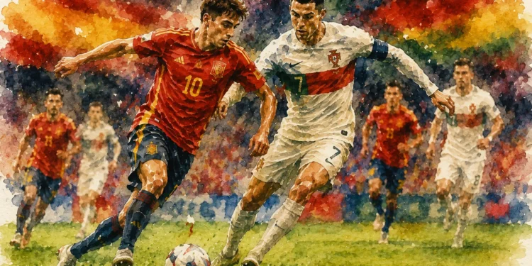 España Portugal Mundial 2026 con triunfo de La Roja en octavos de final