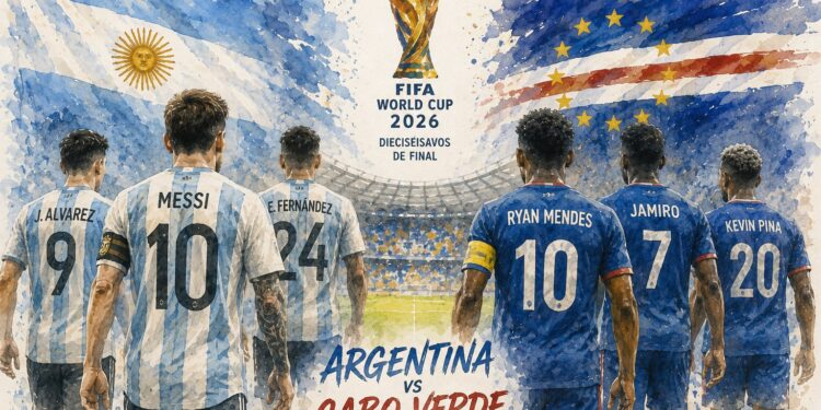 Argentina y Cabo Verde afrontan un duelo inédito con un billete para los octavos de final en juego