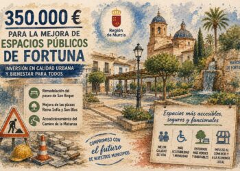 La Comunidad destina 350.000 euros a la mejora de espacios públicos de Fortuna para impulsar la calidad urbana