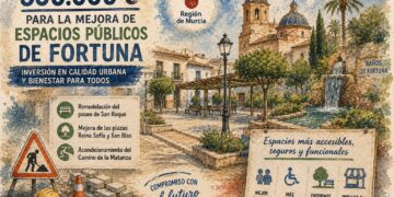 La Comunidad destina 350.000 euros a la mejora de espacios públicos de Fortuna para impulsar la calidad urbana