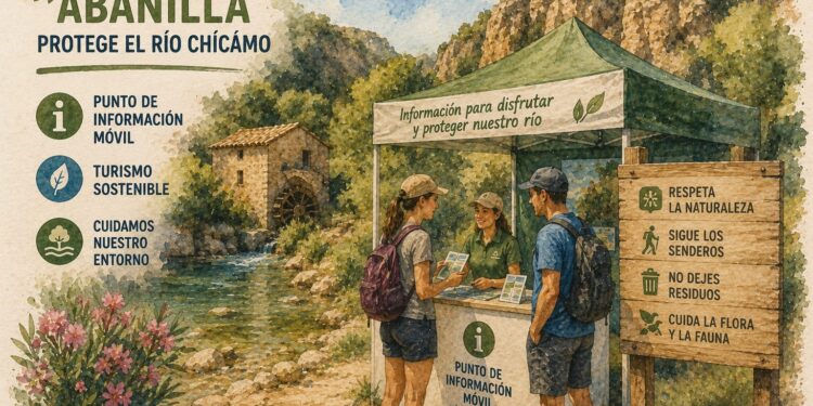 Abanilla refuerza la protección del río Chícamo con un punto de información para fomentar un turismo más sostenible