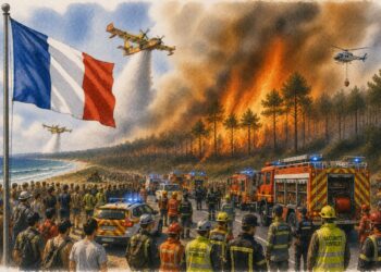 Un incendio obliga a evacuar zonas de la costa atlántica francesa mientras aumenta el riesgo extremo por calor