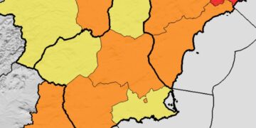 Aviso naranja por calor en Alhama y el Valle del Guadalentín