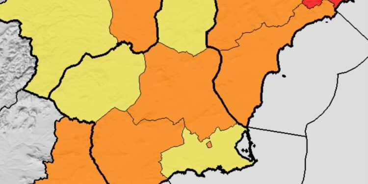 Aviso naranja por calor en Alhama y el Valle del Guadalentín
