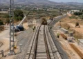Alta velocidad Murcia-Lorca durante los trabajos de montaje de vía del corredor