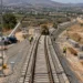 Alta velocidad Murcia-Lorca durante los trabajos de montaje de vía del corredor