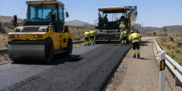 Obras de la RM-B27 en la carretera de El Niño de Mula