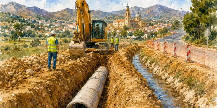 Proyecto de drenaje urbano de Mula y nuevo colector de pluviales