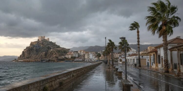 Aviso amarillo por lluvias en Águilas este 20 de agosto