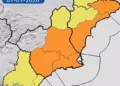 Murcia se prepara para una tarde complicada: alerta naranja por lluvias y tormentas en buena parte de la Región