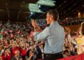Pedro Sánchez en el mitin de Granada. Foto de PSOE